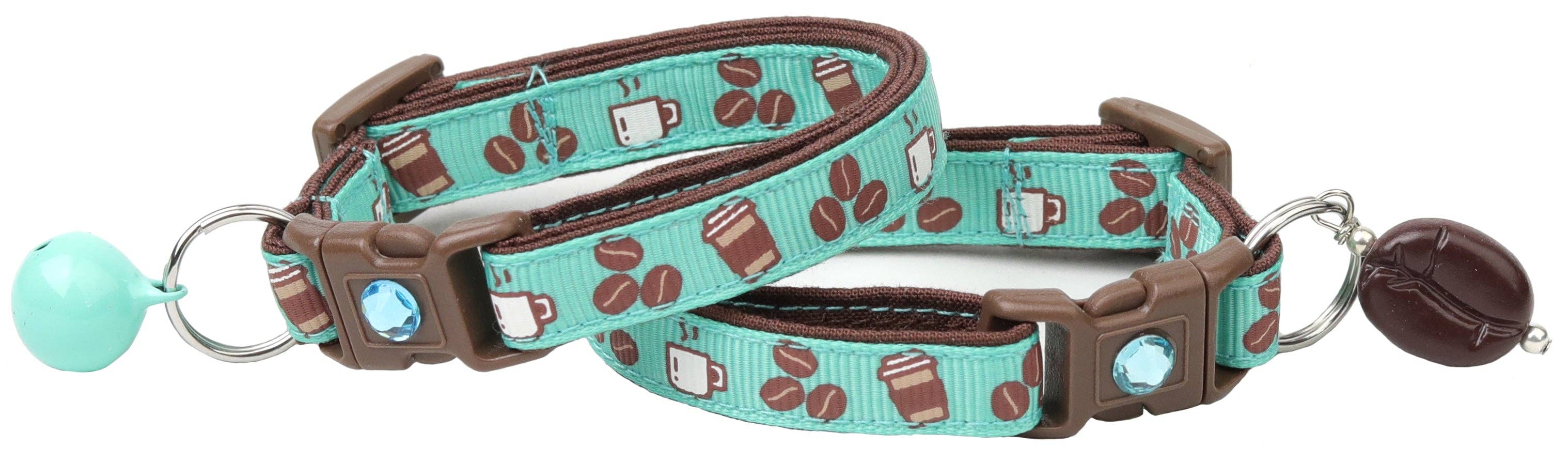 From Pugs to Persians Pet Accessories, LLC - Wholesale Pet Collar - Cat - Coffee Beans Breakaway Cat Collar10