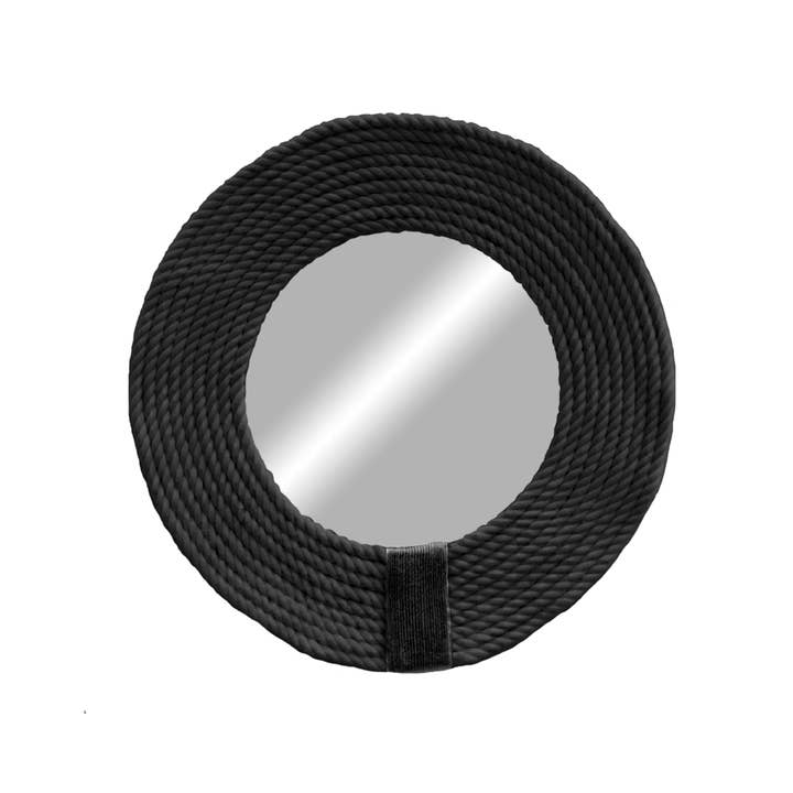 Geometrik Design - Wholesale Wall Stone - Beige Round Cotton Rope Boho Mirror4