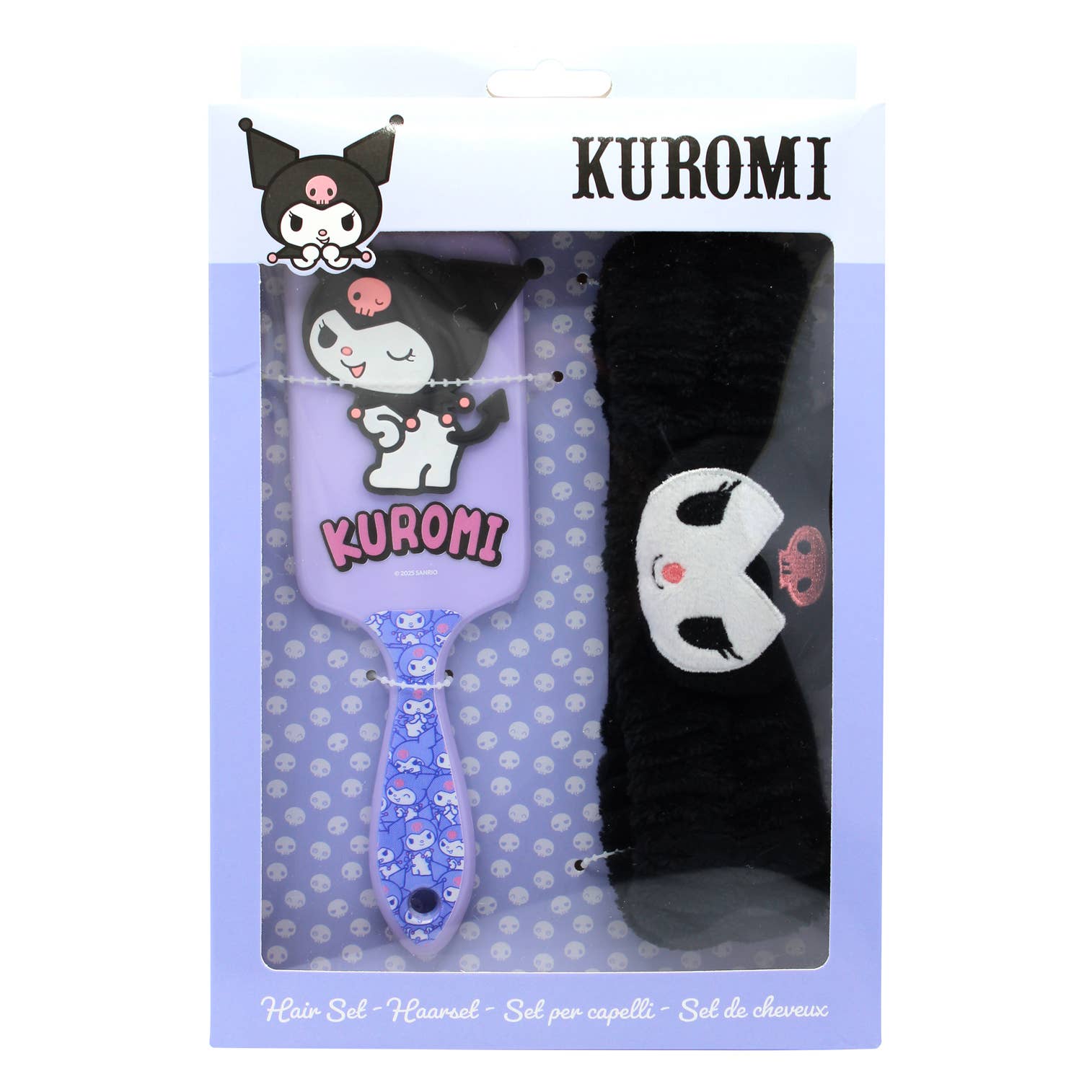 Joy Toy - Wholesale Hair Brush/Comb - Kids & Baby - KUROMI BRUSH SET AND PLUSH HEADBAND1