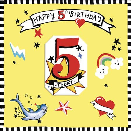 Tattoo-Geburtstagskarte - 5 Today für den Großhandel von Sooshichacha