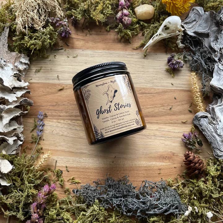 Moonstone and Myth - Vente Bougie en bocal - Ghost Stories, bougie parfumée 100 % cire de soja8