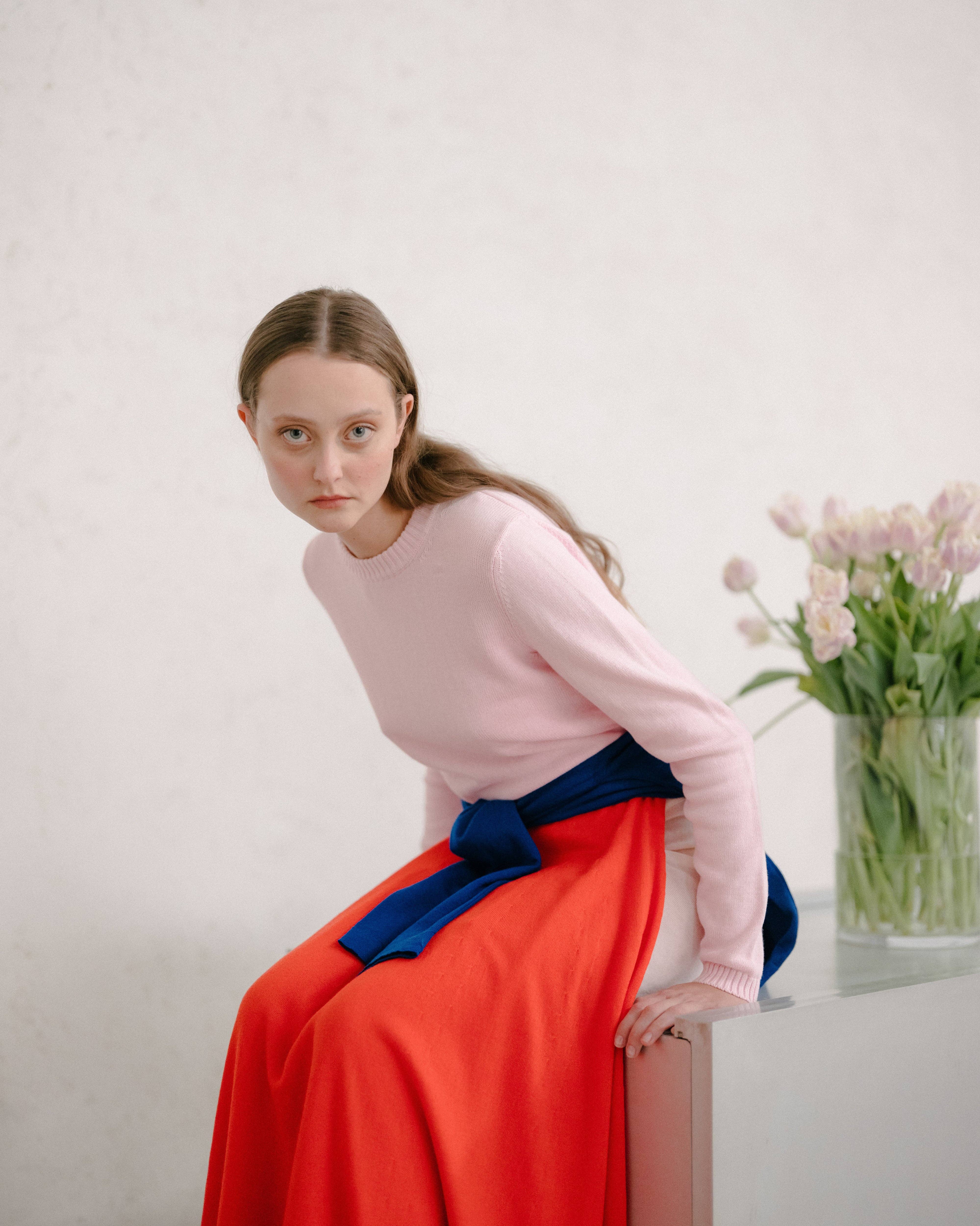 Lèmme - Vente Pull en maille – femme - Col rond en coton fin10