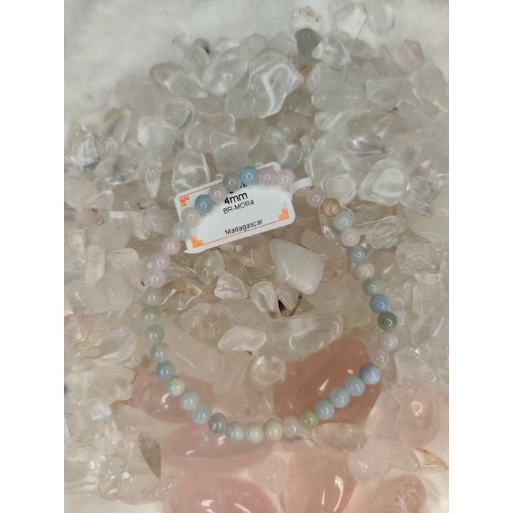 4 mm Morganite Bracelet, Madagascar for wholesale by Con Le Stelle