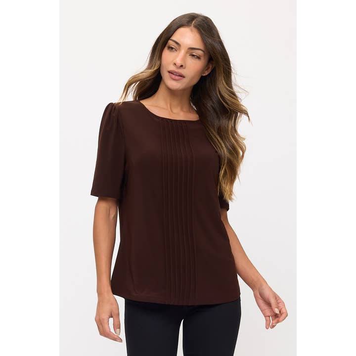 CAMISETA DE MODA CON PLIEGUES Y MANGAS ABULLONADAS ITY para venta al por mayor de Perseption