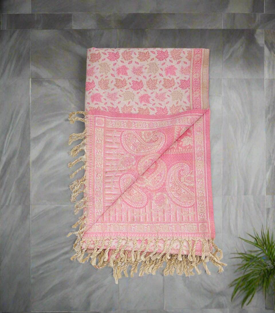 Tibet Handicrafts LLC - Wholesale Throw Blanket - Baby Pink Vibes8