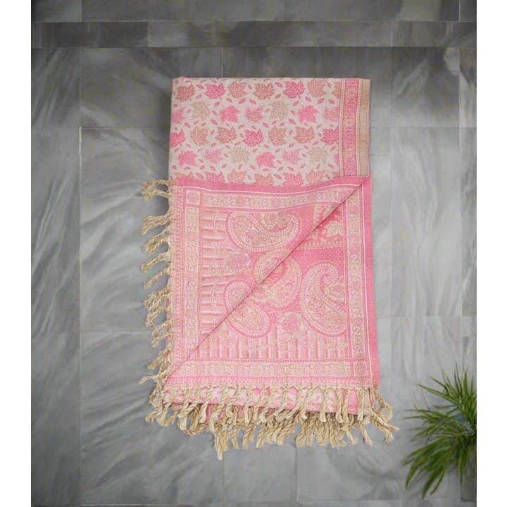 Tibet Handicrafts LLC - Wholesale Throw Blanket - Baby Pink Vibes8