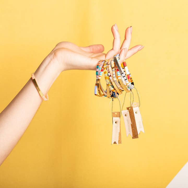 Scout Curated Wears - Wholesale Beaded Bracelet - Good Karma Miyuki Bracelet | Strength & Grace - Ivory/Silver