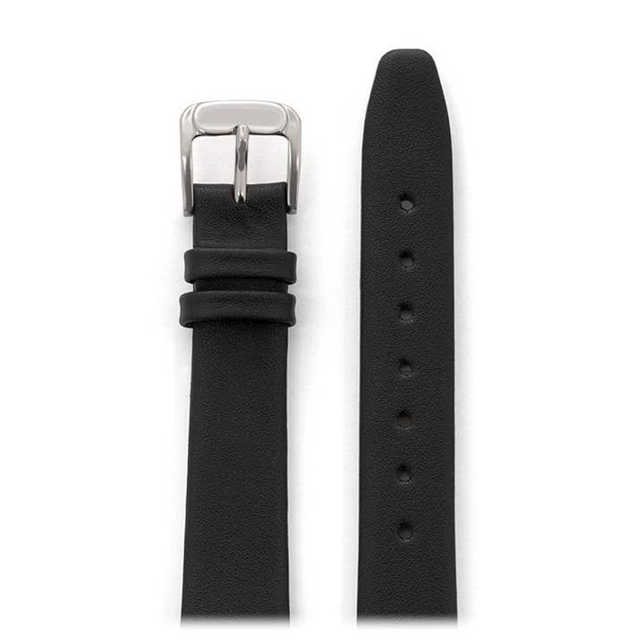 Ladies Classic Calfskin Leather Band in Black for wholesale by Speidel