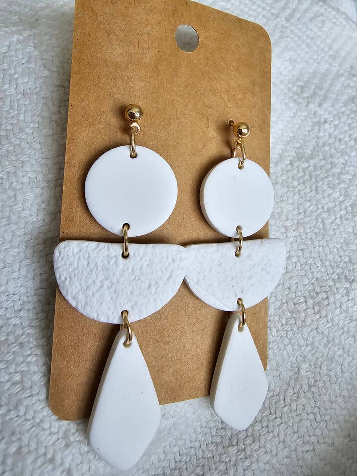 Igloo Dangle Drop Polymer Clay Earrings for wholesale by ANS Designs Co