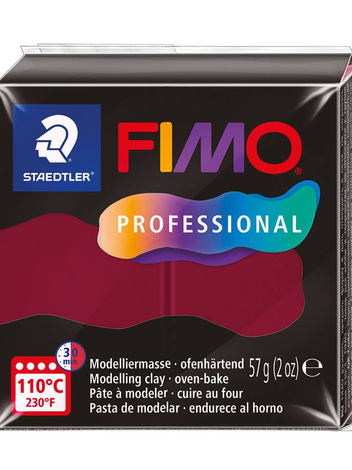 FIMO PROFESSIONAL 57G BORDEAUX / 8040-23 for wholesale by Graine Créative