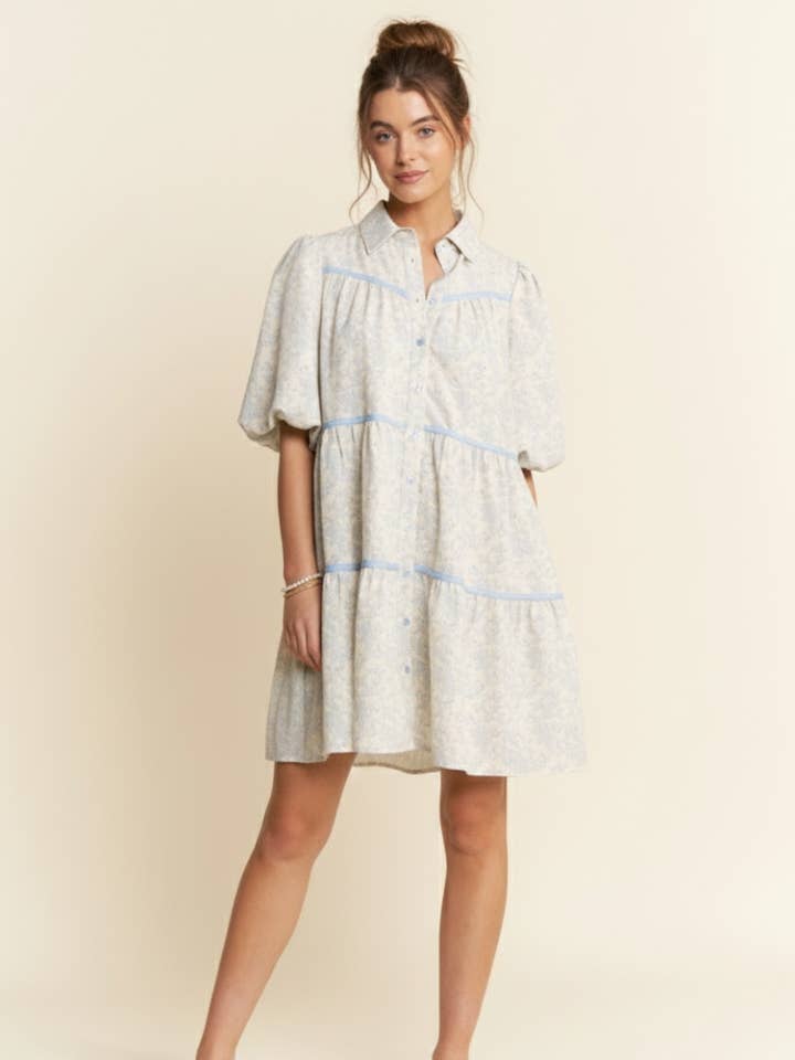 BLOMMIG TUNIKA KLÄNNING för wholesale av J.NNA