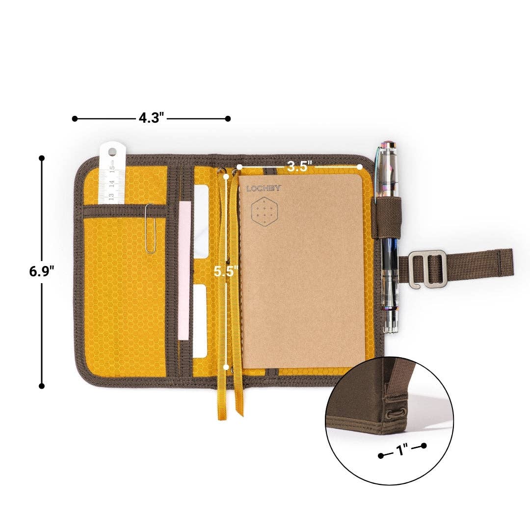 LOCHBY - Vendita all'ingrosso Diari/agende - Mini diario da campo compatto con sistema elastico per 4 taccuini3