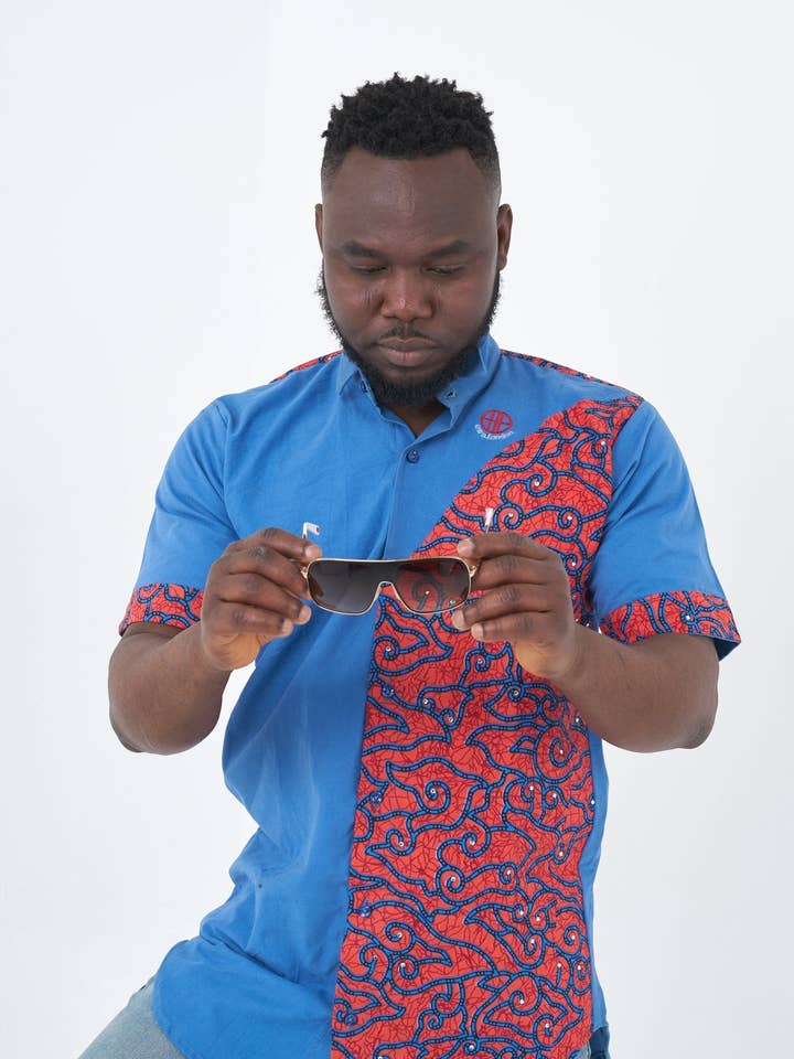 Ola Ankara Print Shirt for wholesale by Ewa London