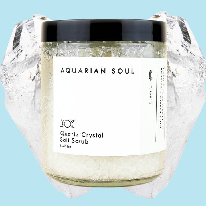 Quartz Crystal Salt Scrub for wholesale by Aquarian Soul