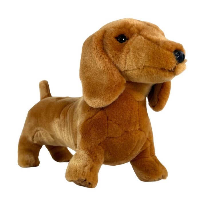 Sadie - Dachshund - 36cm standing, red for wholesale by Bocchetta Plush Toys