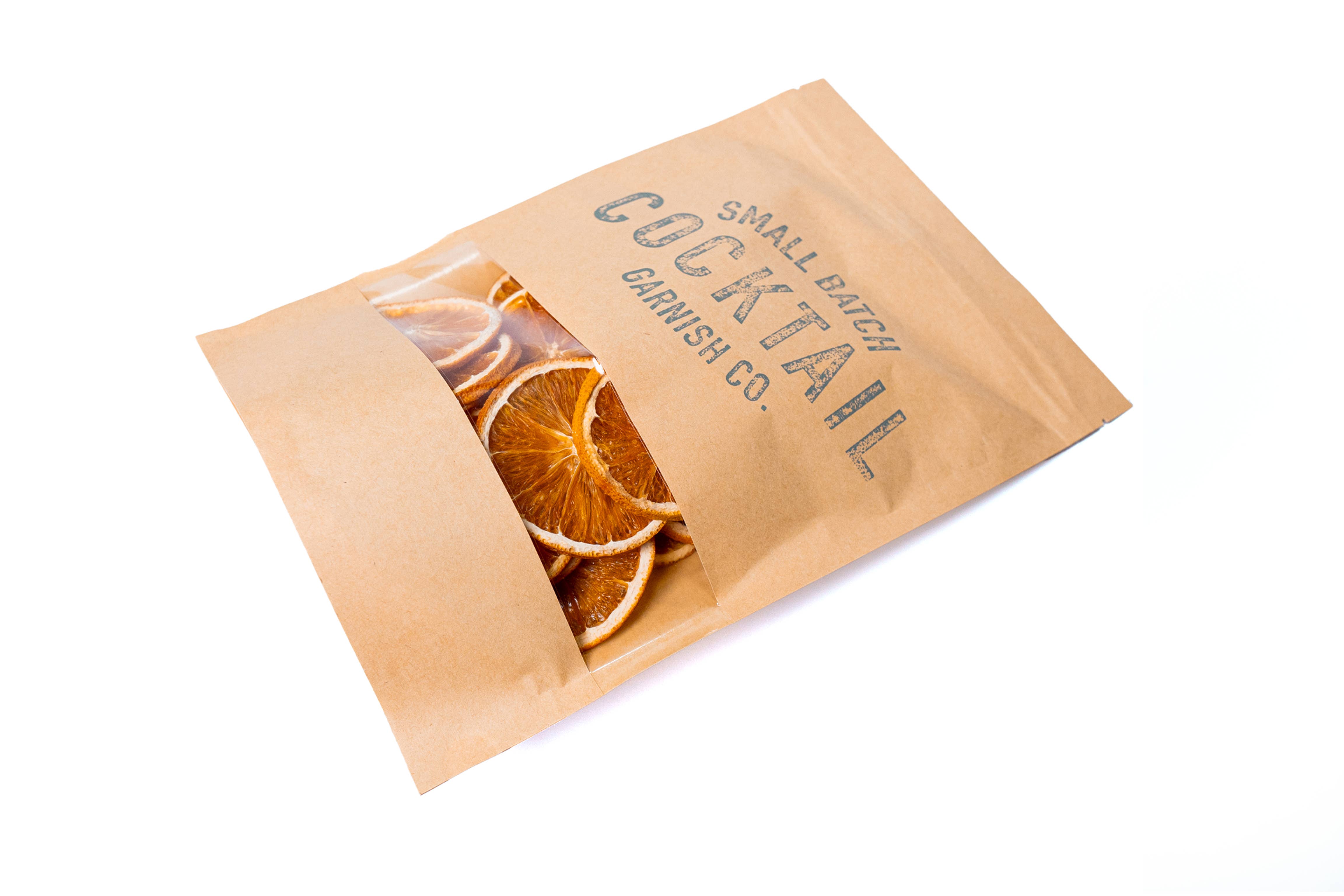 Cocktail Garnish Co. - Wholesale Dried/Dehydrated Fruit - Dehydrated Orange Garnish, 3oz (30+ Slices)1