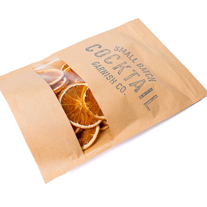 Cocktail Garnish Co. - Wholesale Dried/Dehydrated Fruit - Dehydrated Orange Garnish, 3oz (30+ Slices)1