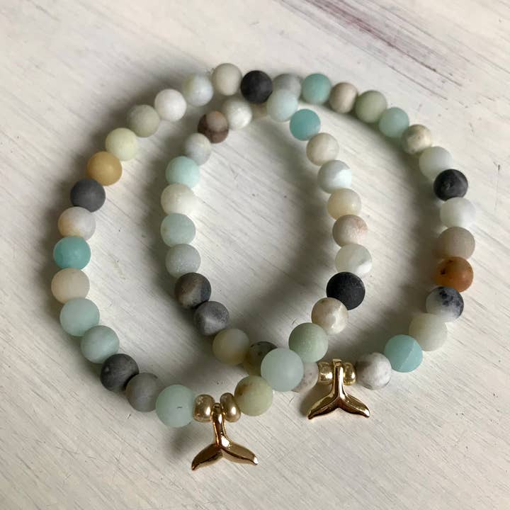 Miss Lou Makes - Venta al por mayor Pulseras de abalorios/colgantes - Pulsera playa cola de ballena