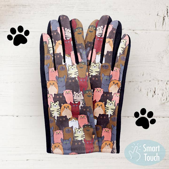 Sensibling Corp. - Wholesale Gloves - Women's - Dog Pattern Printed Smart Touch Gloves4