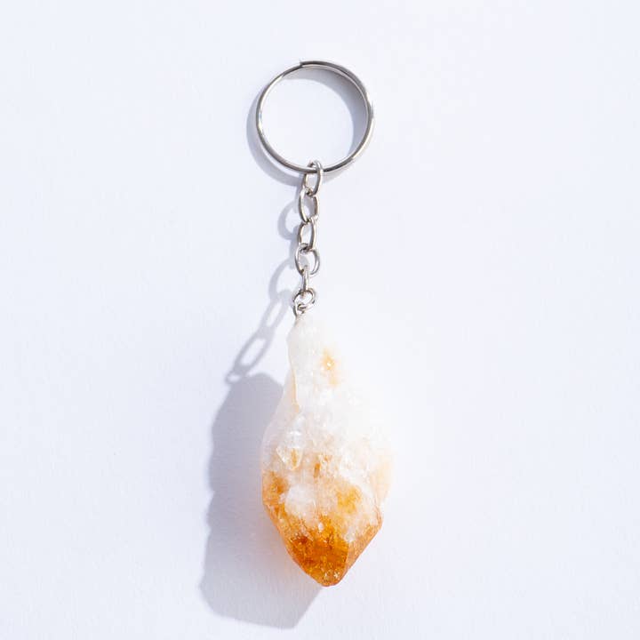 Citrine (Keychain) - Crafted in Brazil for wholesale by GeoCentral