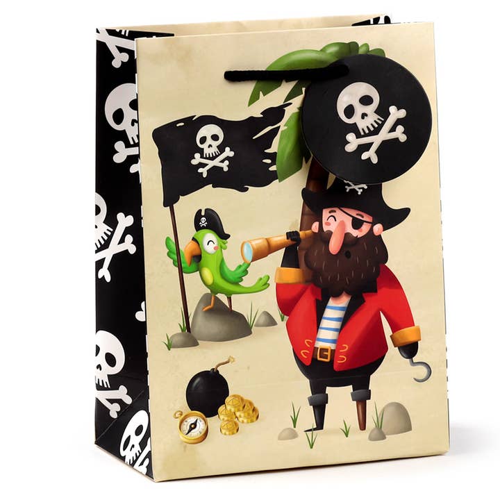 Jolly Rogers Pirates Gift Bag Medium for wholesale by Puckator EU