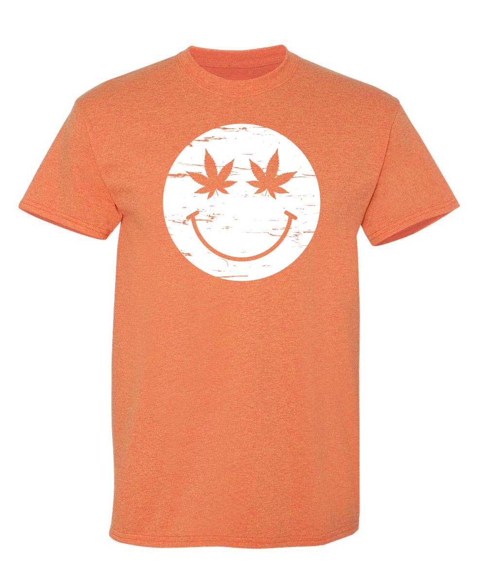 Feelin Good Tees - Wholesale Screen Printed T-Shirt - Unisex - Weed Smile Face10