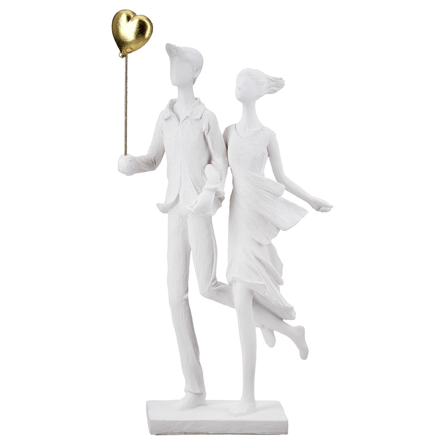 White Couple Sculpture H.31 cm for wholesale on Faire2