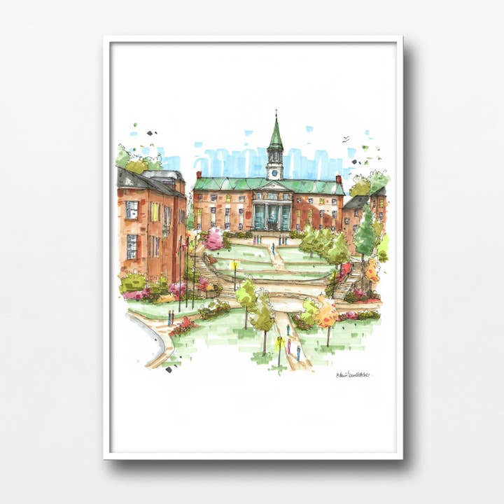 Université du Nouveau-Brunswick, Fredericton pour la vente par Downtown Sketcher