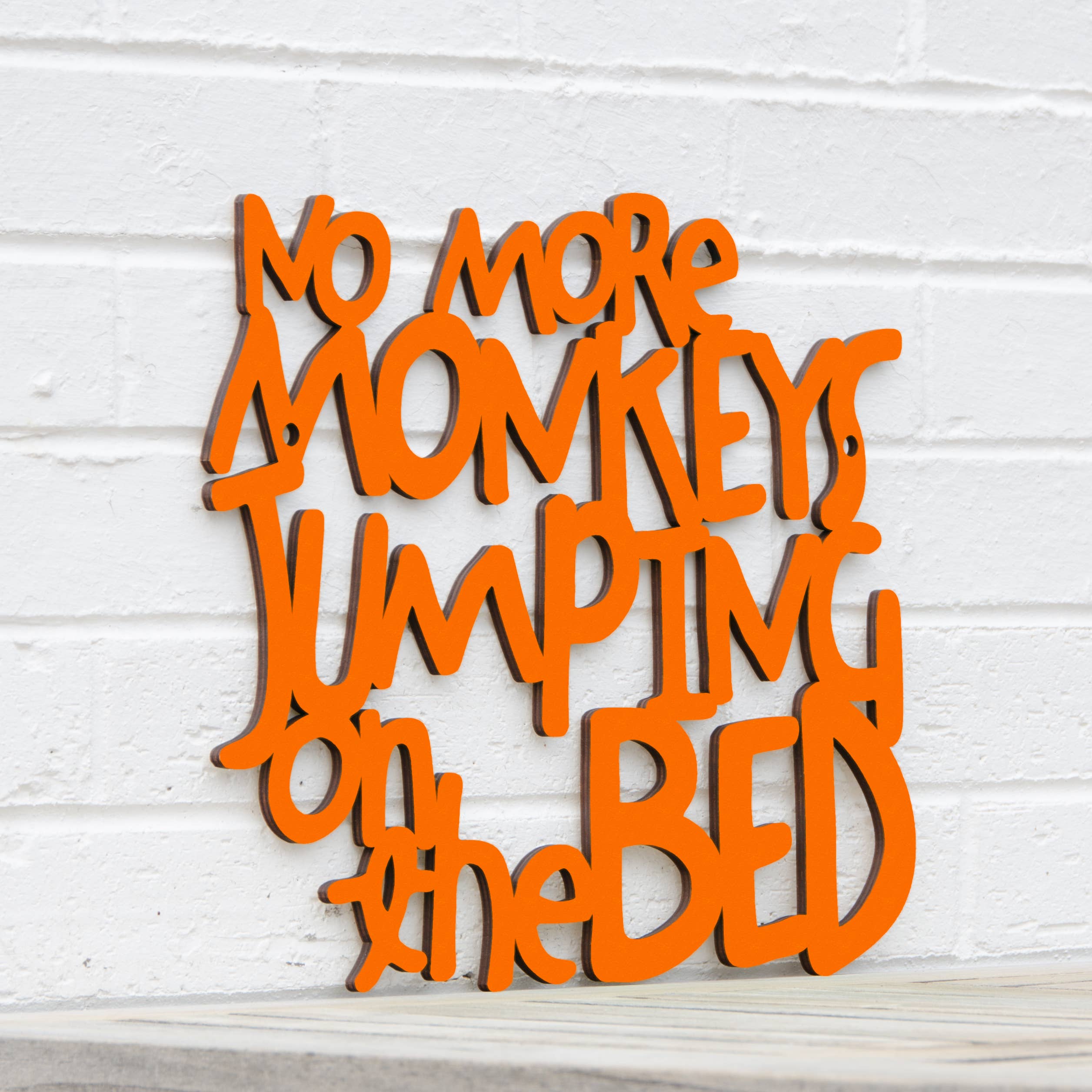 Spunky Fluff - Wholesale Wall Decor - Kids & Baby - No More Monkeys Jumping On The Bed, Kids Playroom Wall Art3