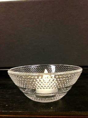 Biedermann & Sons - Wholesale Candle Holder - Glass Hobnail Bowl Holder