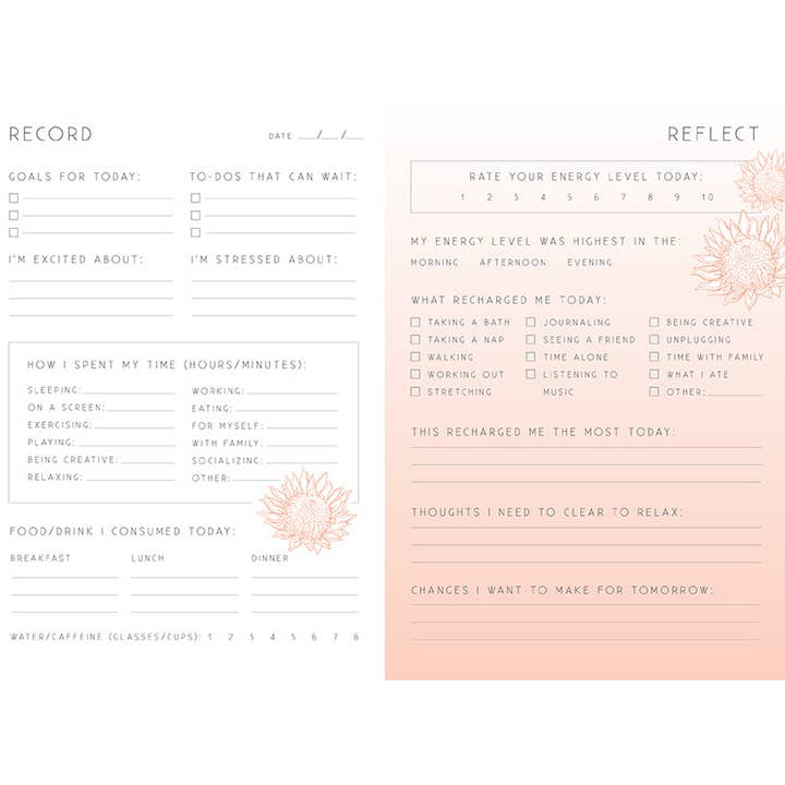 Insight Editions - #1 Pop Culture Publisher - Wholesale Journal/Diary - Recharge: A Day and Night Reflection Journal