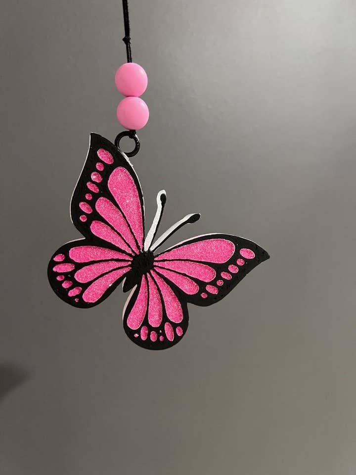 Butterfly car freshie for wholesale by C&D Darling Design