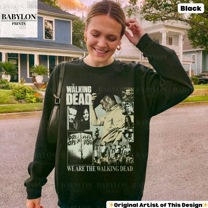 TheKingShirt - Wholesale Graphic Sweatshirt - Women's - The Walking Dead Group T Shirt - Official TWD Merchandise2