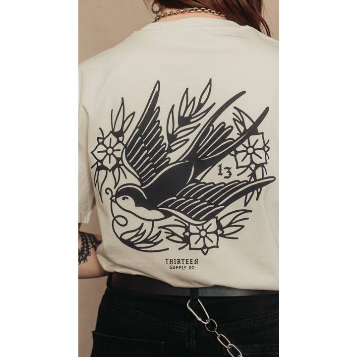 Thirteen Supply Co – wholesale Screen printed t-shirt – Women′s – STEADFAST - SHORT SLEEVE UNISEX T-SHIRT2