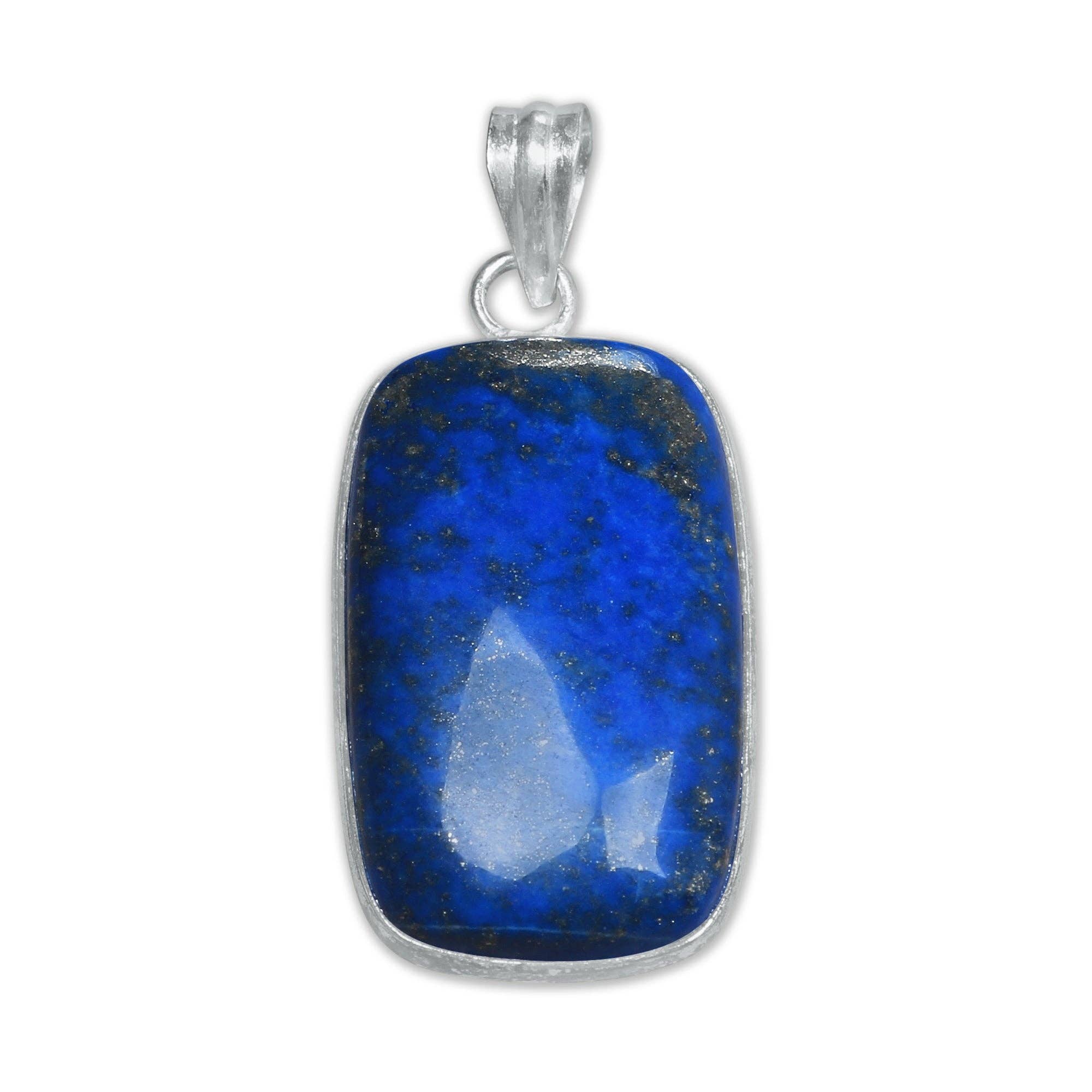 Handmade Jewels - Wholesale Individual Charm/Pendant - Lapis Lazuli Minimalist Pendants -  Handmade, Silver-Plated, Wholesale10