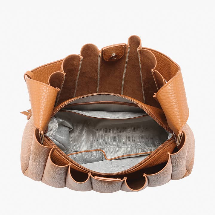 Jen & Co. – wholesale Satchel – Women's – M2574 Josie Pleated Satchel w/ Ring Tassel3