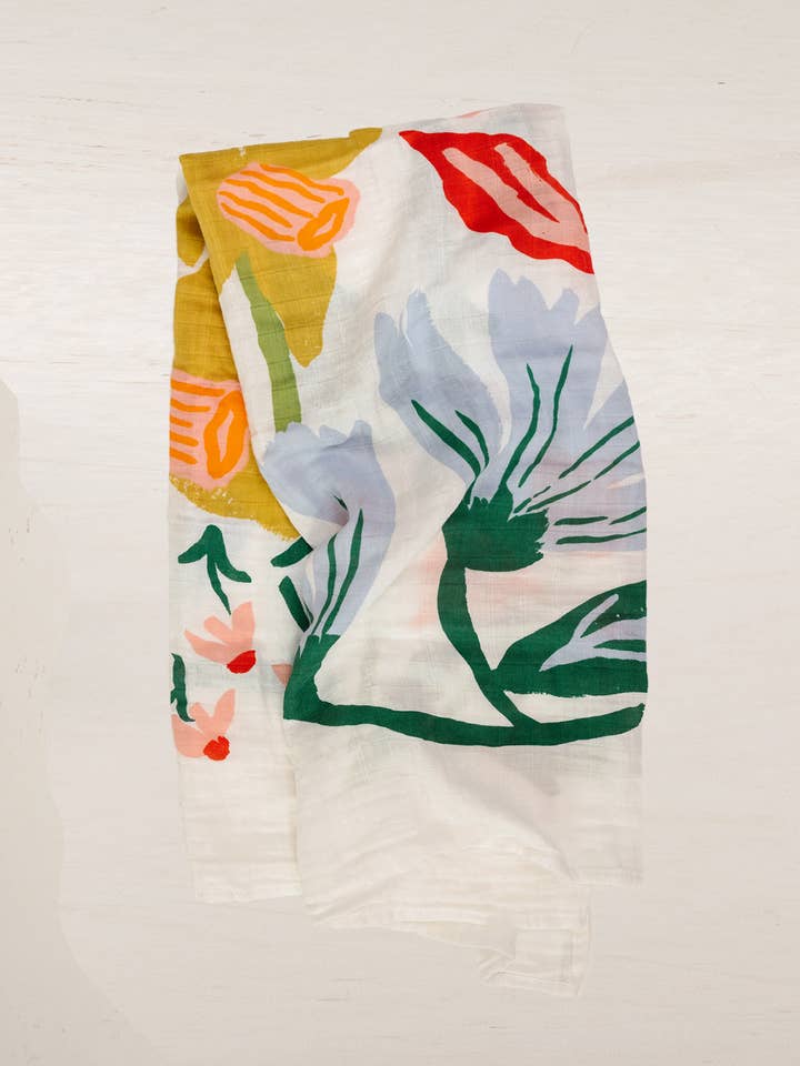 Clementine Kids - Wholesale Swaddle - Baby - Cottage Garden Swaddle1