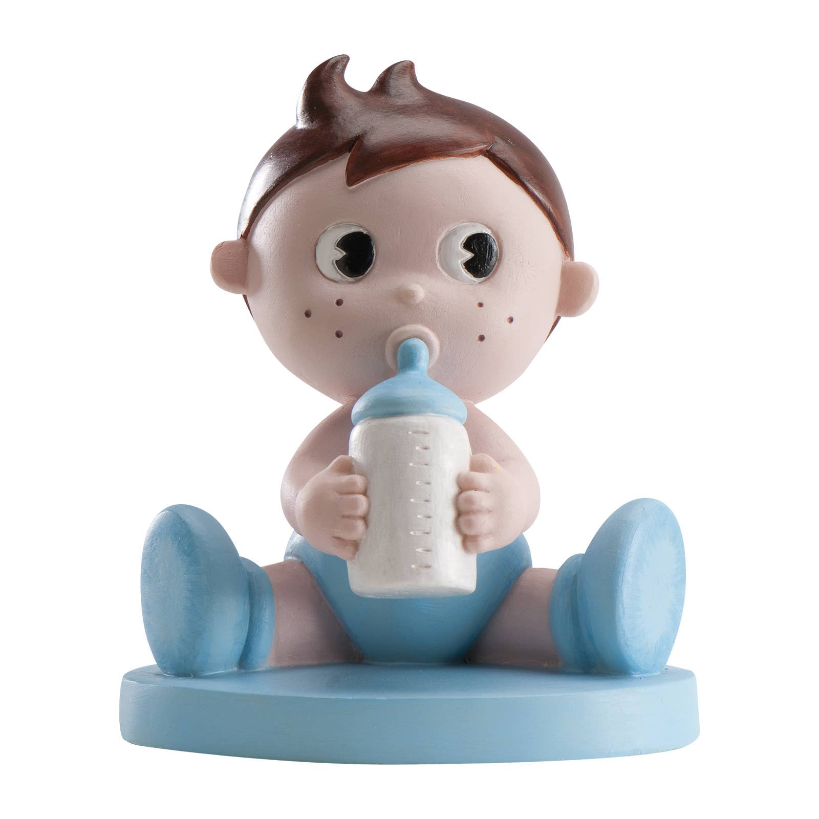 dekora - Wholesale Decorative Figurine - BABY CHRISTENING CAKE FIGURE WITH BOTTLE 10CM0