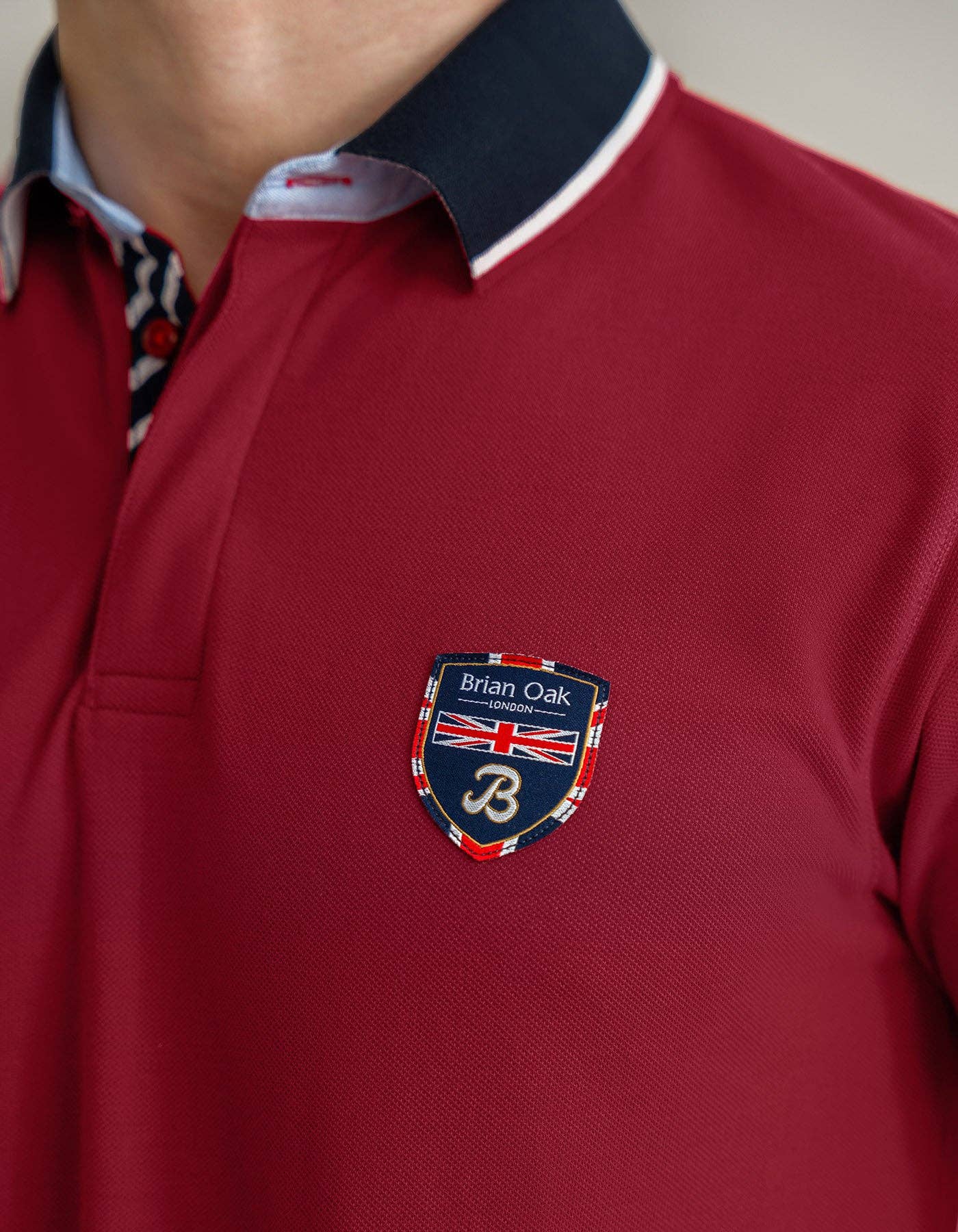 Brian Oak Limited - Wholesale Polo - Men's - Red Designer Polo Shirt1