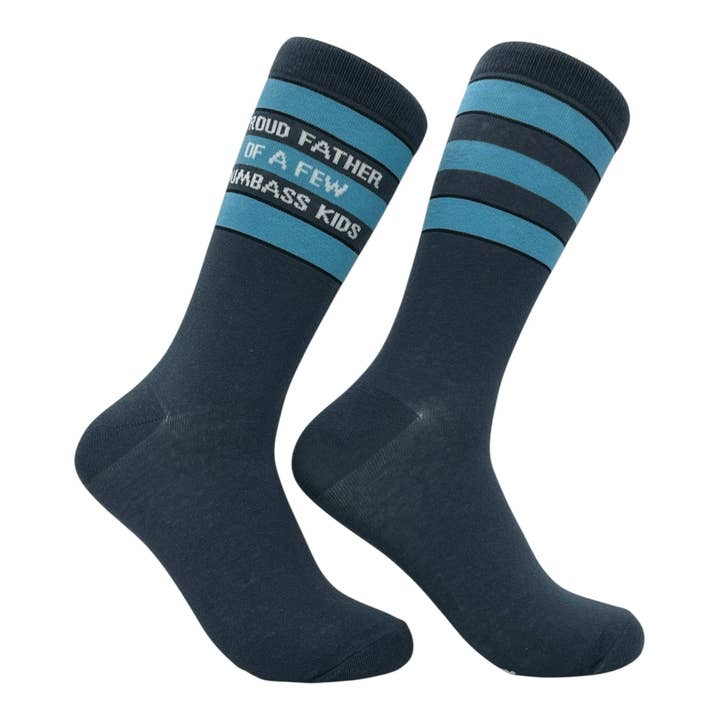 Chaussettes Fier Père De Quelques Gosses Imbéciles pour la vente par Crazy Dog T-Shirts