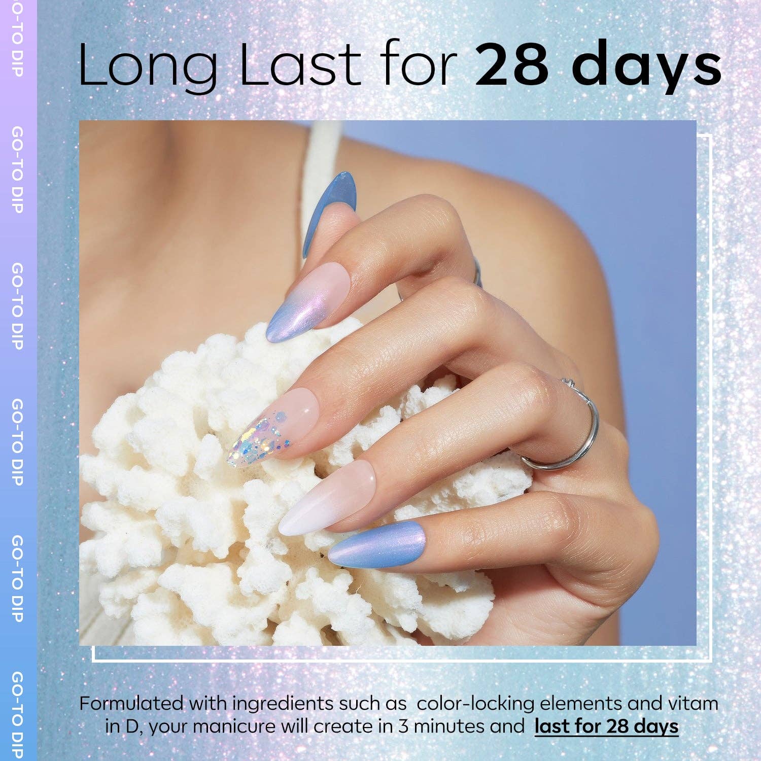 Modelones – Esmalte por atacado – Misty Cerulean - Verniz Gel Modelones Mermaid Gel 15ml