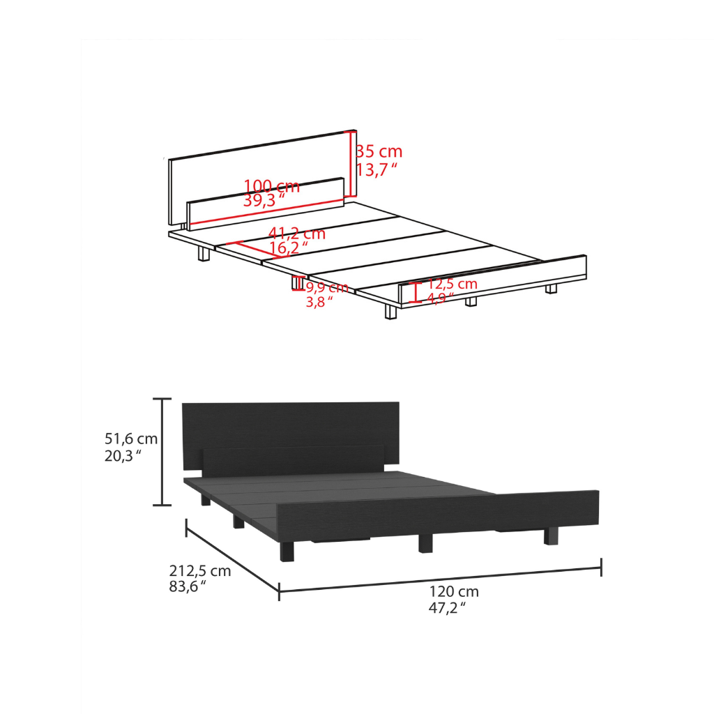 TUHOME FURNITURE - Wholesale Bed - Fontana Twin Bed Frame6