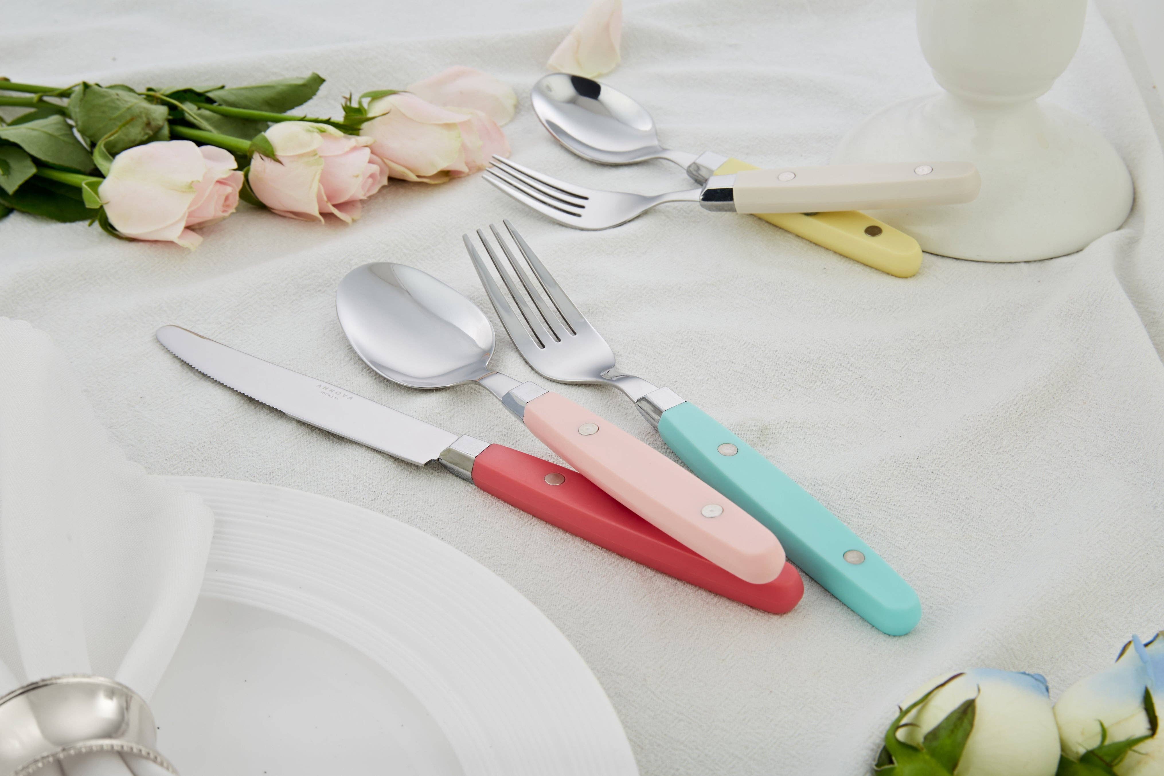 ANNOVA - Venta al por mayor Conjunto de cubiertos - Juego de Cubiertos Retro ANNOVA de 20 Piezas70