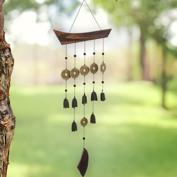 Tibetan Bells Good Fortune Wind Chime for wholesale by Sunset Vista Designs