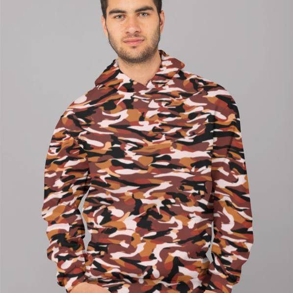 Felpa con cappuccio a sublimazione Camofludge (2) per la vendita all'ingrosso da parte di True Modern