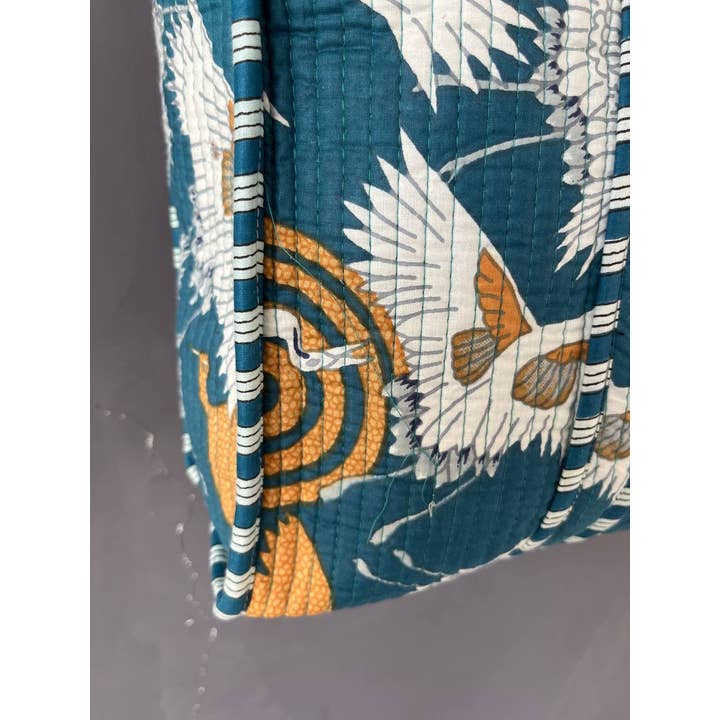 Bhawana Handicrafts - Venta al por mayor Bolsa de asa- Mujer - Bolso de hombro estampado hermoso de algodón hecho a mano en India3