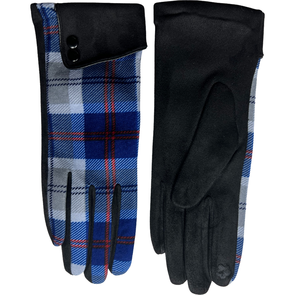 Alba Wholesale – wholesale Gloves – Women's – Check Gloves with Double Button Sleeve5