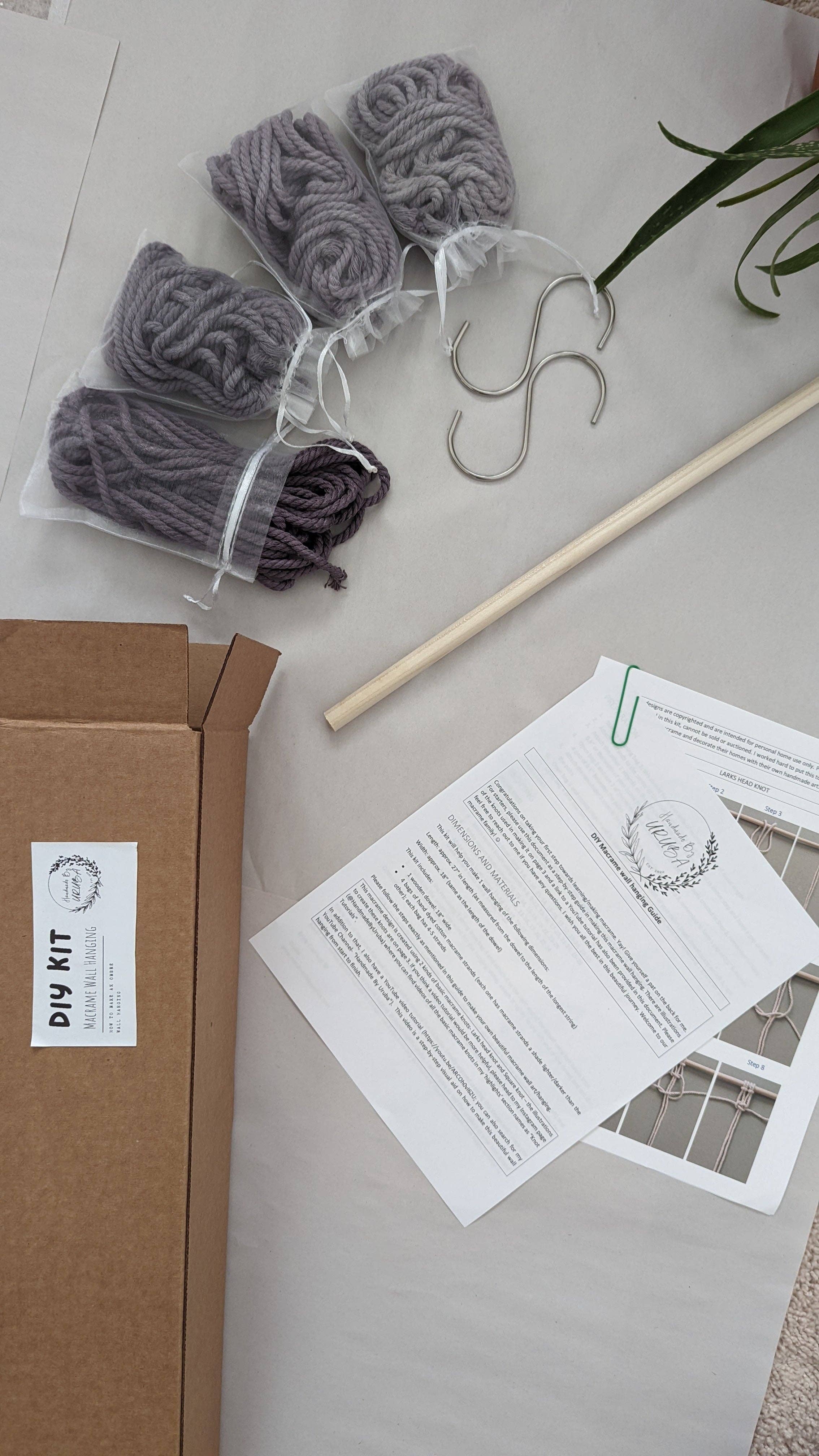 Handmade By Uruba - Wholesale DIY Craft Kit - DIY Beginners Macrame Kit & Step-by-Step guide 10