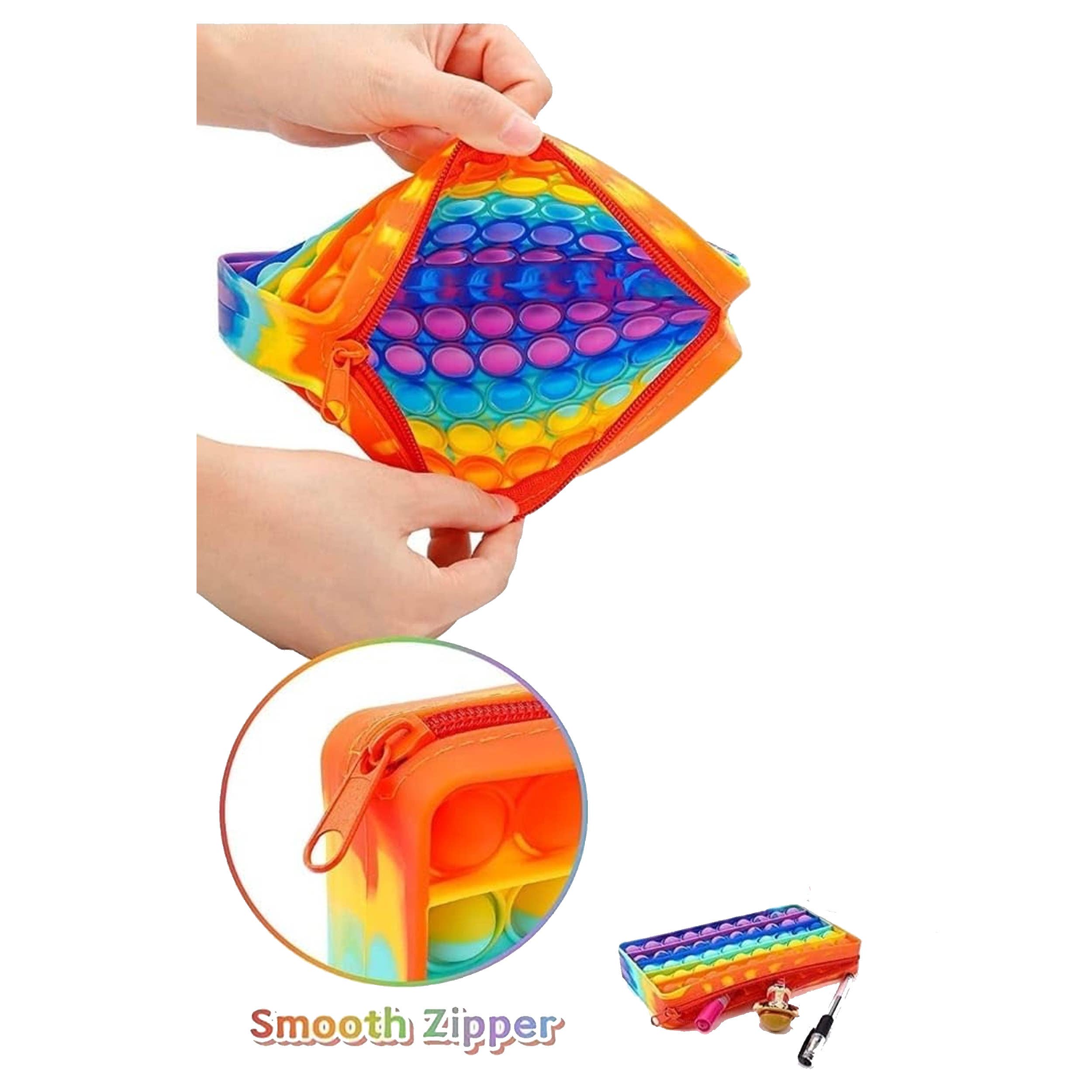 JSBlueRidge Toys – wholesale Fidget Toy - Barn – Regnbågspenna Pop It Fidget-väska Barnleksak6