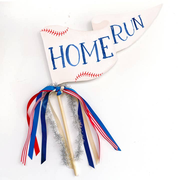 Home Run Baseball Party Pennant voor wholesale door Cami Monet